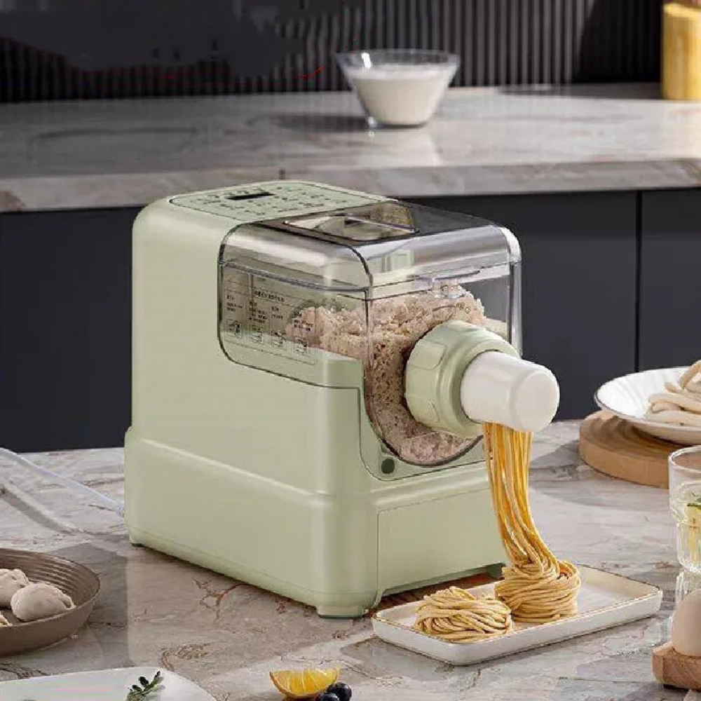 Pasta Maker Electric Noodle Machine 13 Molds Automatic Dough Mixer 200W Household - Beige