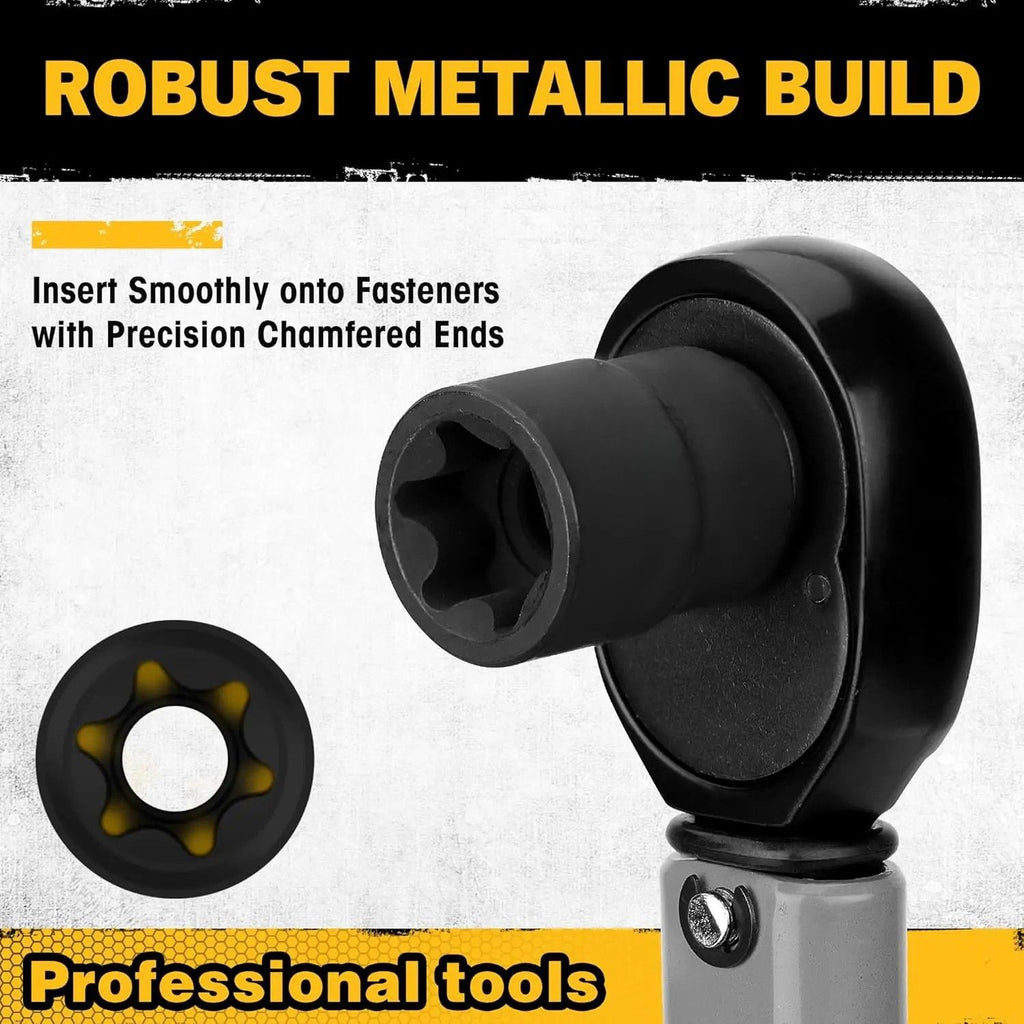 Torx Bit Socket Set 31PCS Heavy Duty CR-V & S2 Steel T8-T70 and E4-E24 Star Socket Tool Kit