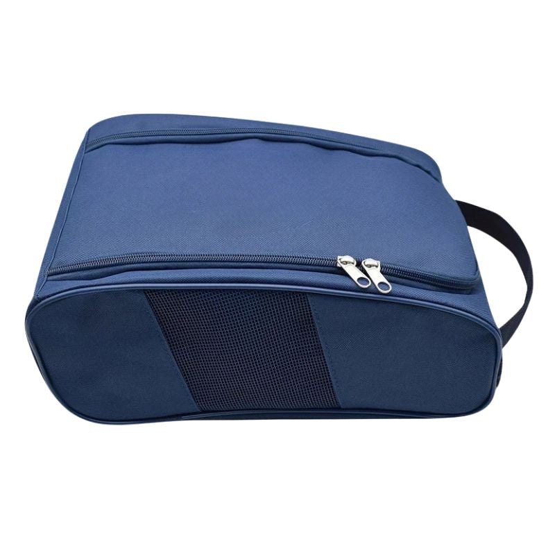 Shoe Storage Bag Foldable Travel Organiser Carry Case Portable Cloth Storage Pouch - Blue