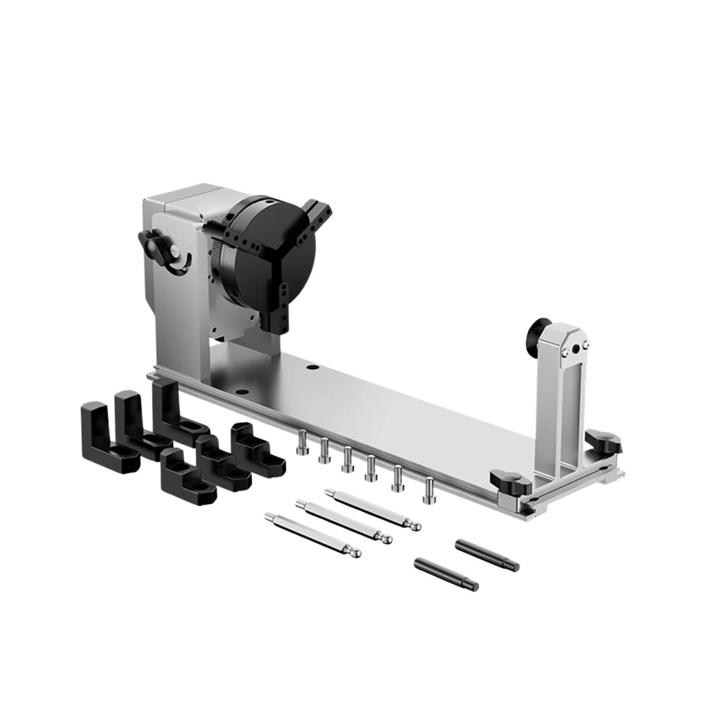 Laser Engraving Rotary Chuck 360° Adjustable Cylindrical Engraving Attachment 12cm Capacity
