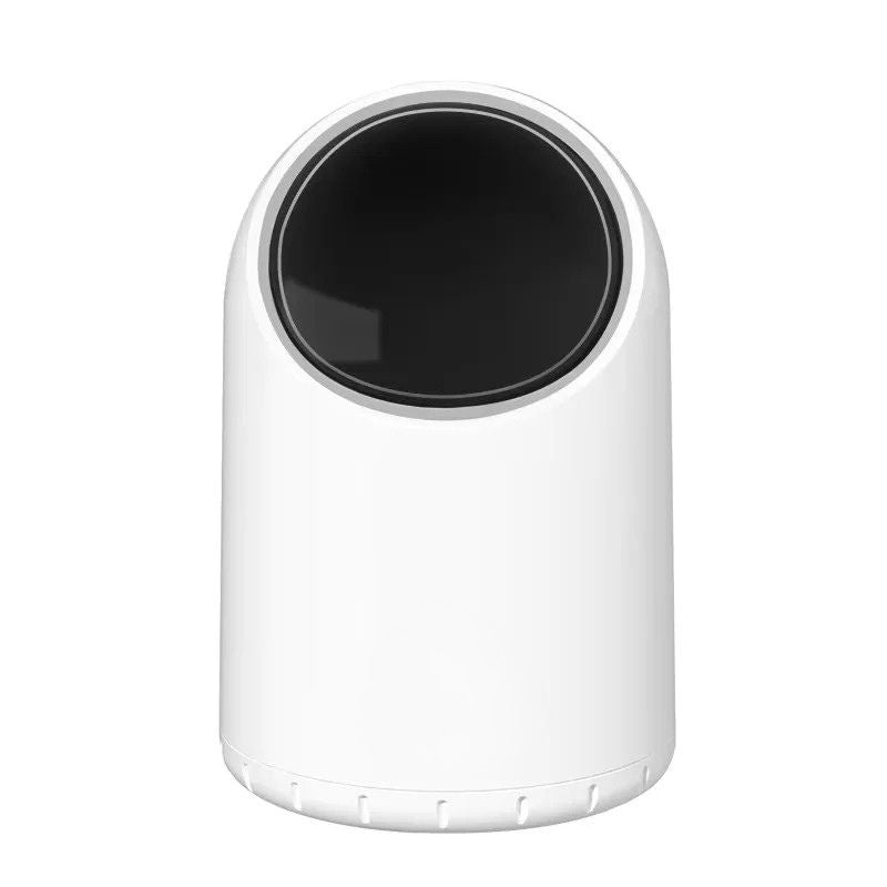 Desktop Trash Can 2L Touchless Induction Lid Wide Opening Compact Countertop Bin