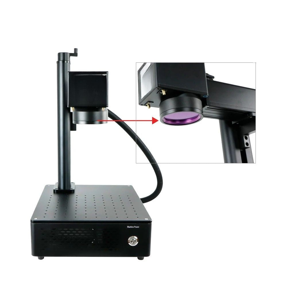 Fiber Engraving Machine 20W Fast Logo Marking Printer for Metal Jewellery Ceramics
