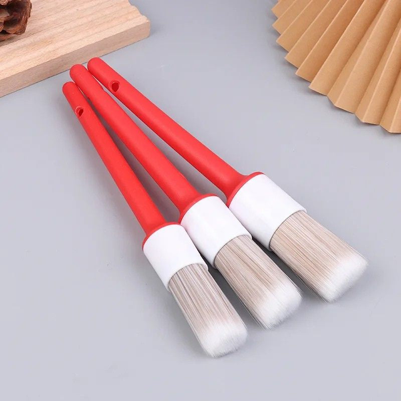 Car Detailing Brush Set 5 Piece Soft Bristle Gap Cleaning Kit Interior Exterior Care Tools
