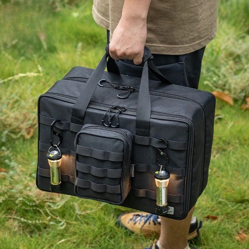Camping Storage Bag 30kg Portable Large Capacity Outdoor Gear Organizer with Reinforced PP Boards