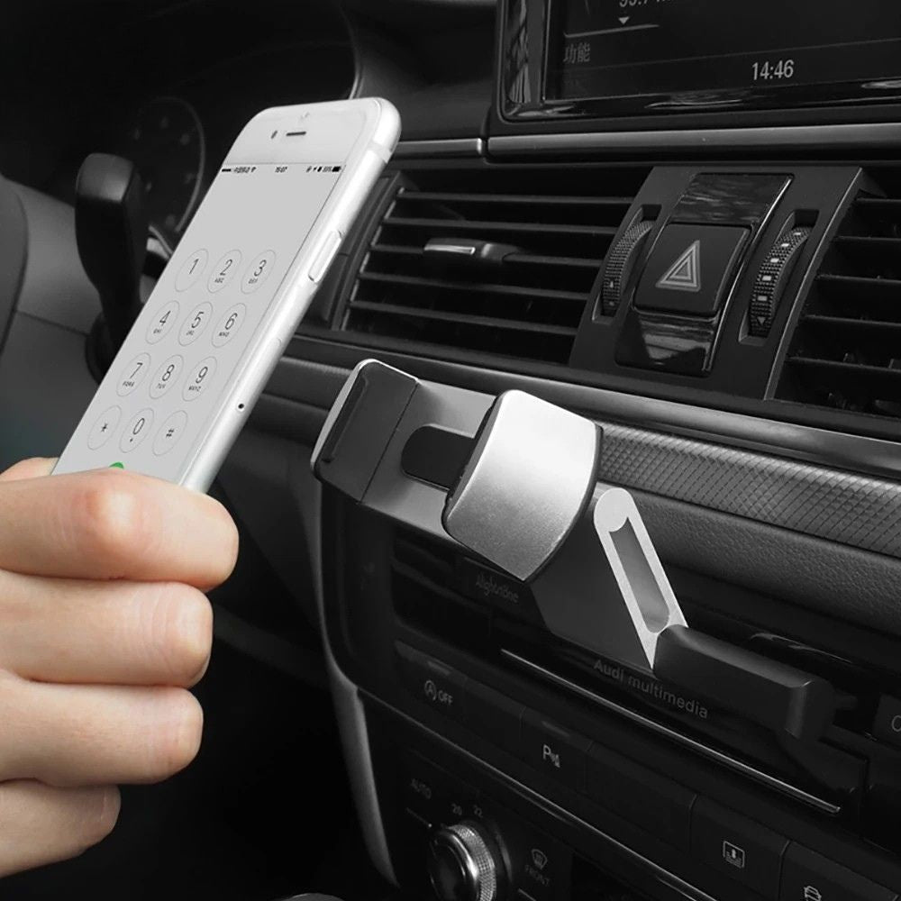 Phone Holder CD Slot Mount 360° Rotating Adjustable Hands-Free Dashboard Bracket