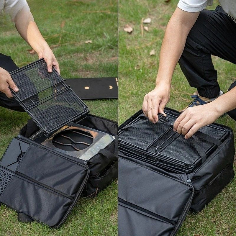 Camping Storage Bag 30kg Portable Large Capacity Outdoor Gear Organizer with Reinforced PP Boards