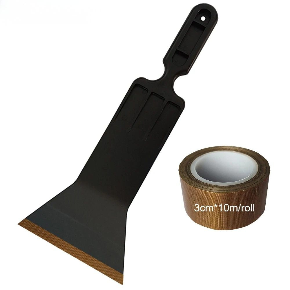 Window Film Installation Squeegee 38.5cm Long Handle Vinyl Wrap Applicator with PTFE Cloth Tape