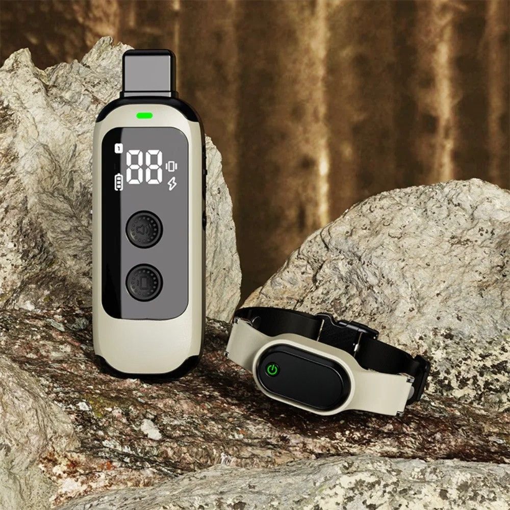 Dog Training Collar Rechargeable Waterproof Remote Trainer 600 m Range with Adjustable Beep and Vibration Levels