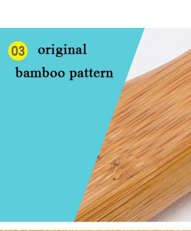 Pet Grooming Brush 22cm Bamboo Handle Stainless Steel Pin Hair Removal Comb - Medium