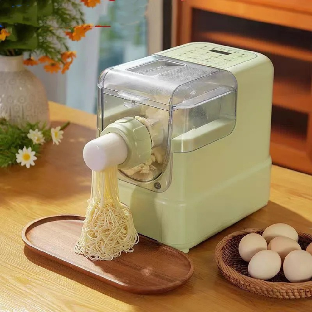 Pasta Maker Electric Noodle Machine 13 Molds Automatic Dough Mixer 200W Household - Beige