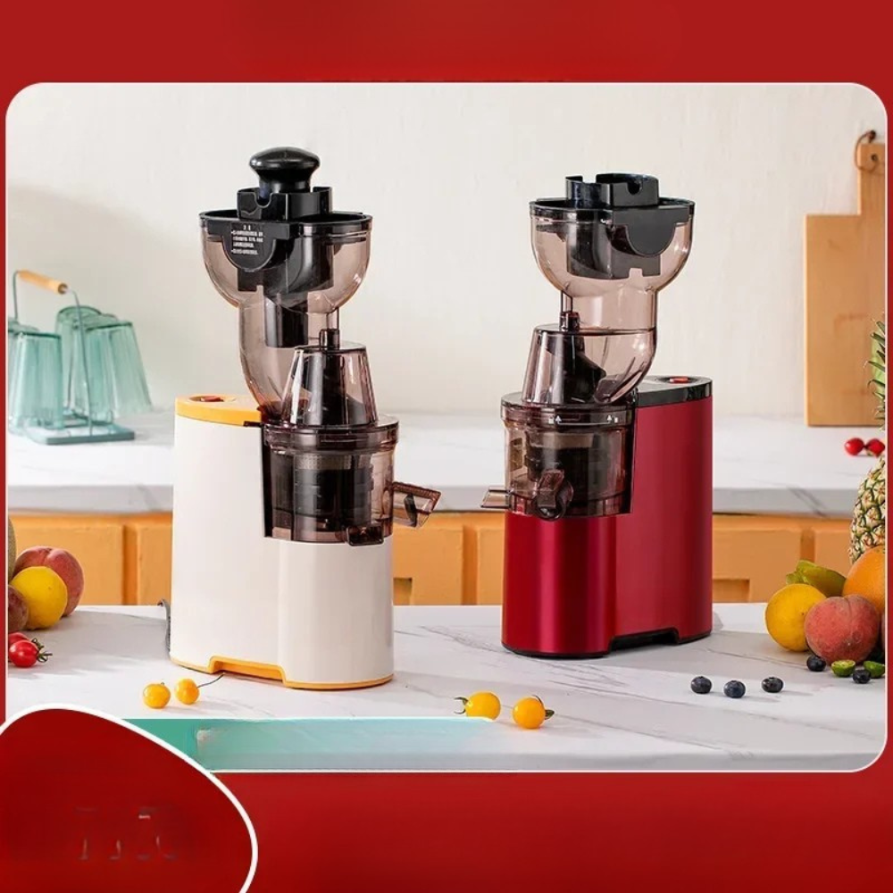 Juicer Machine 1500mL Electric Fruit Extractor Large Feed Chute Slag Separation – White