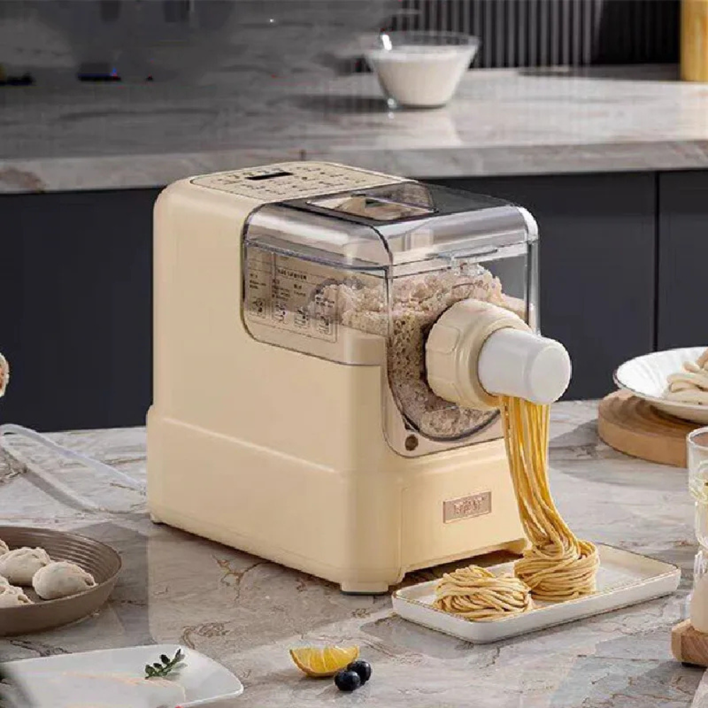 Pasta Maker Electric Noodle Machine 13 Molds Automatic Dough Mixer 200W Household - Beige