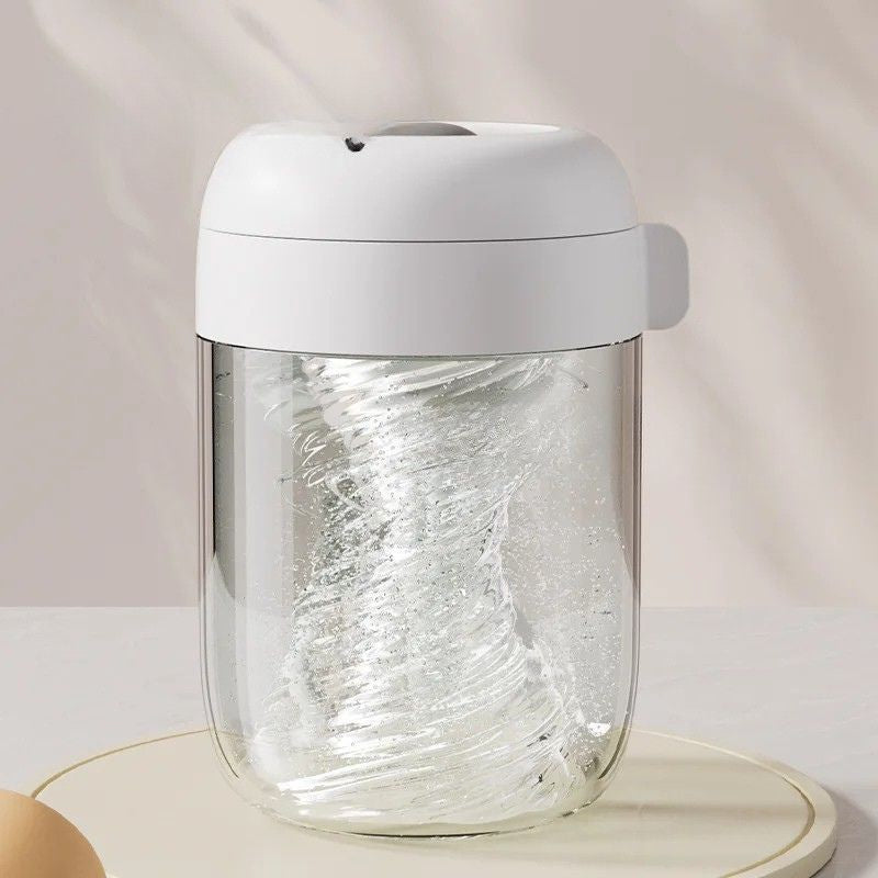 Egg Beater Cup Large Capacity Manual Whisk Mixing Cup Portable Baking Kitchen Tool