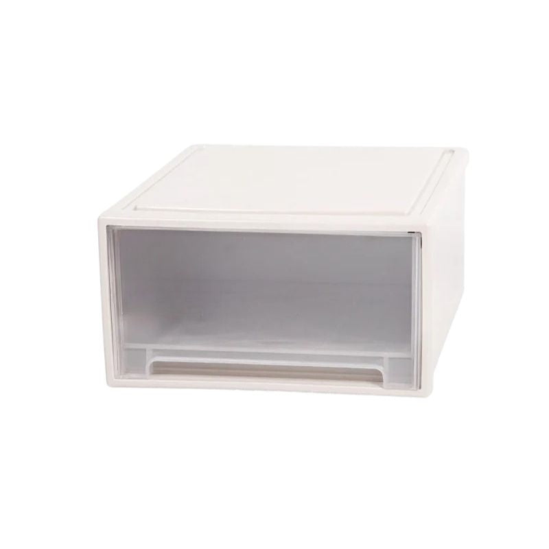 Portable Stackable Storage Drawer Box 30.6 cm Plastic Organizer Container for Clothes Books Home Storage - Small