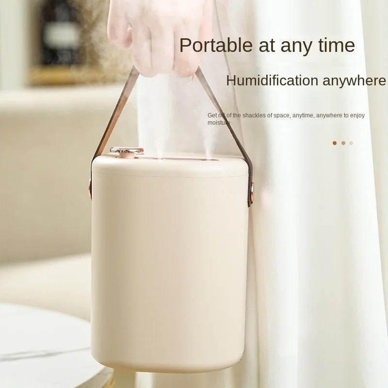 Humidifier Portable Dual Spray USB Desktop Mist Diffuser 2000ml Wireless Charging - Yellow