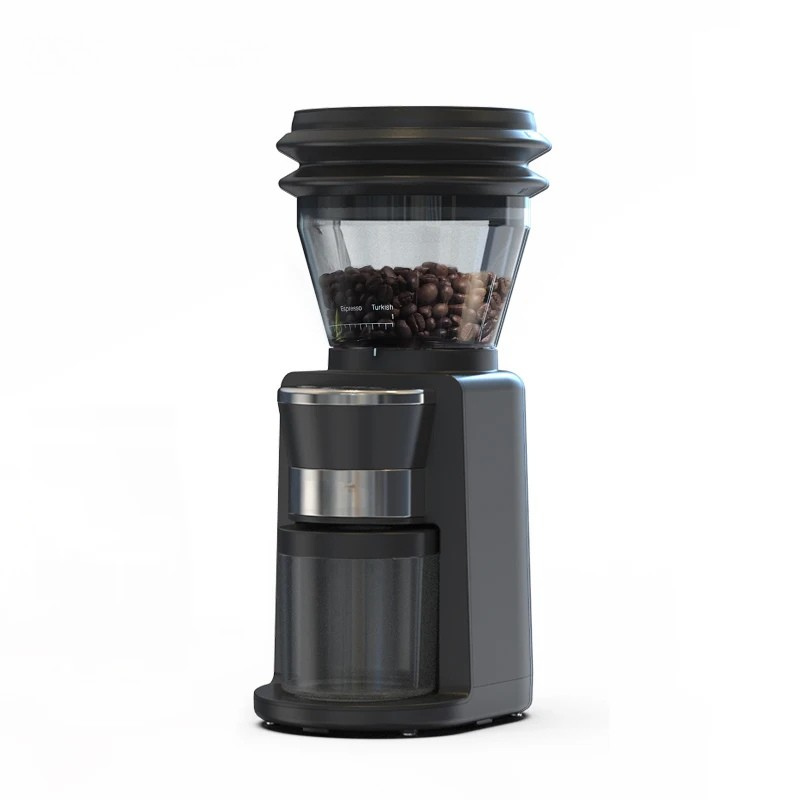 Electric Coffee Grinder 31 Gear Automatic Burr Mill with Visual Bean Hopper