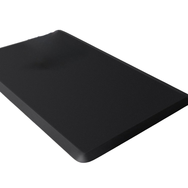 Kitchen Floor Mat Cushioned Waterproof Non Slip Standing Comfort Rug - Black