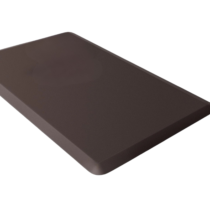 Kitchen Floor Mat Cushioned Waterproof Non Slip Standing Comfort Rug - Brown