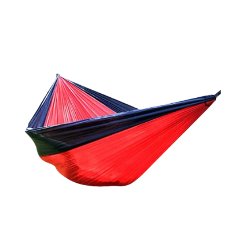300x200cm Double Camping Hammock Lightweight Parachute Nylon Travel Swing - Red
