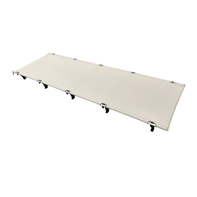 Camping Cot 70cm Wide Portable Folding Bed Ultralight Compact Tent Sleeping Cot - White