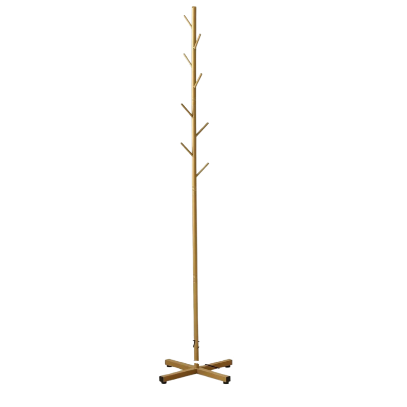 Marble Household Clothes Rack – Floor-Standing Bedroom Coat Rack Hanger Storage Rack - Gold