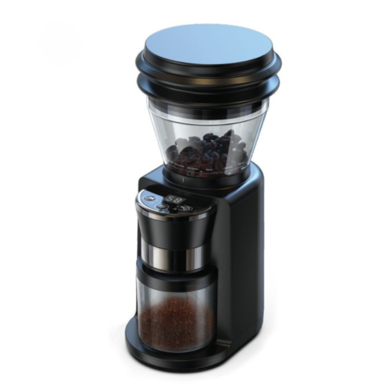 Electric Coffee Grinder 31 Gear Automatic Burr Mill with Visual Bean Hopper