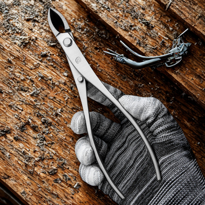 Standard Grade Straight Edge Branch Cutter – 3Cr13 Alloy Steel Bonsai Tool 185mm Narrow Edge