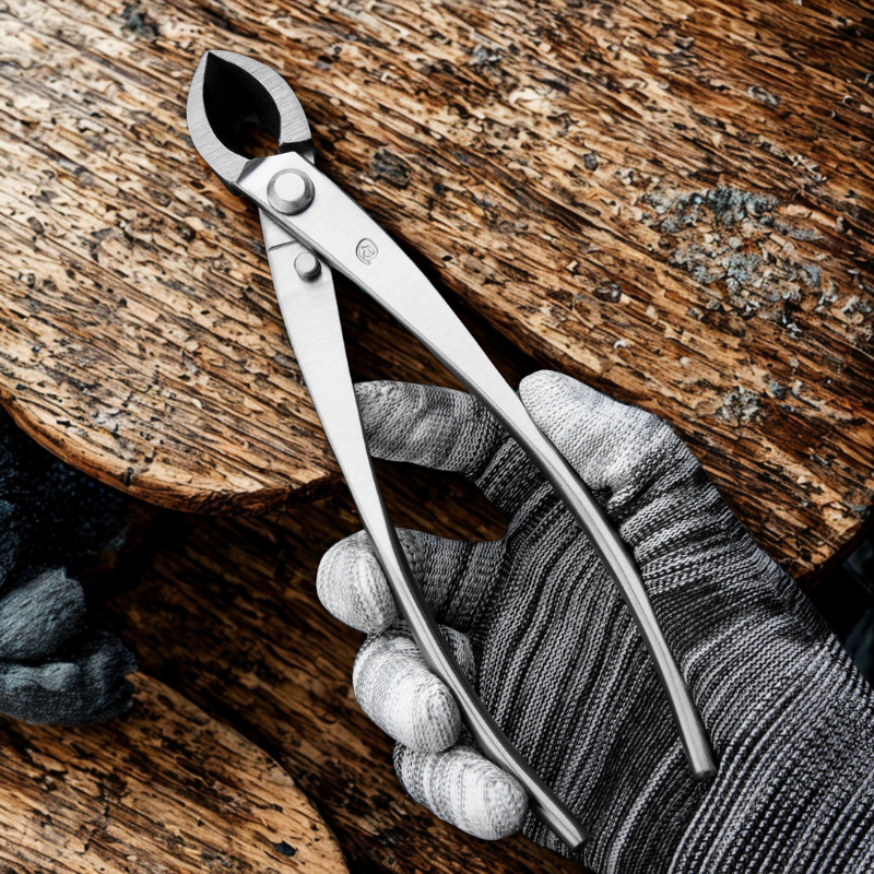 Standard Grade Straight Edge Branch Cutter – 3Cr13 Alloy Steel Bonsai Pruning Tool 205mm