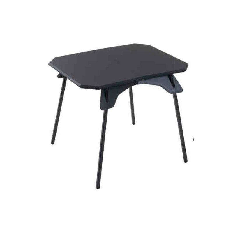 Outdoor Camping Table – Ultralight Dual-Purpose Folding Table – Portable Adjustable Table for Camping, Picnic, BBQ, Fishing – Black