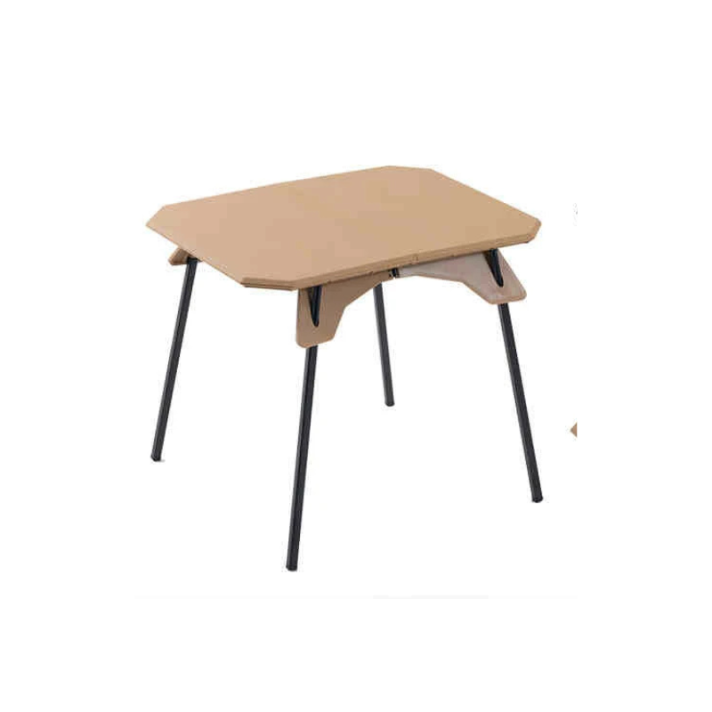 Outdoor Camping Table – Ultralight Dual-Purpose Folding Table – Portable Adjustable Table for Camping, Picnic, BBQ, Fishing – Khaki