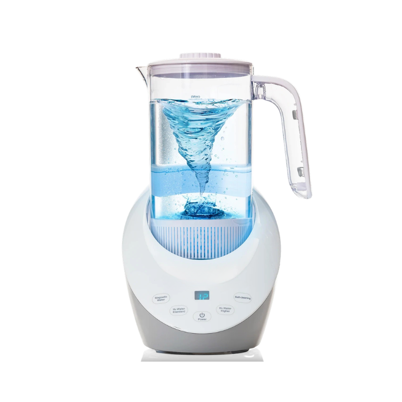 Hydrogen Water Pitcher Generator Bottle Kettle – PEM Technology – Balanced PH Water with Calcium Sulfite Filter
