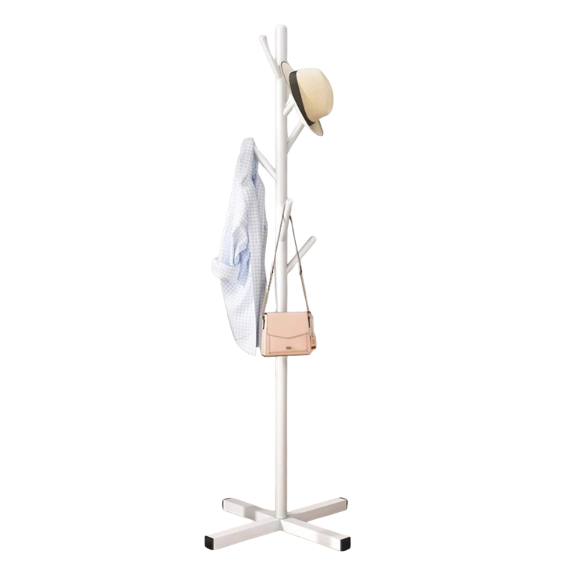 Marble Clothes Rack – Floor-StandingHousehold  Bedroom Simple Coat Rack Clothes Hanger Storage Rack - White