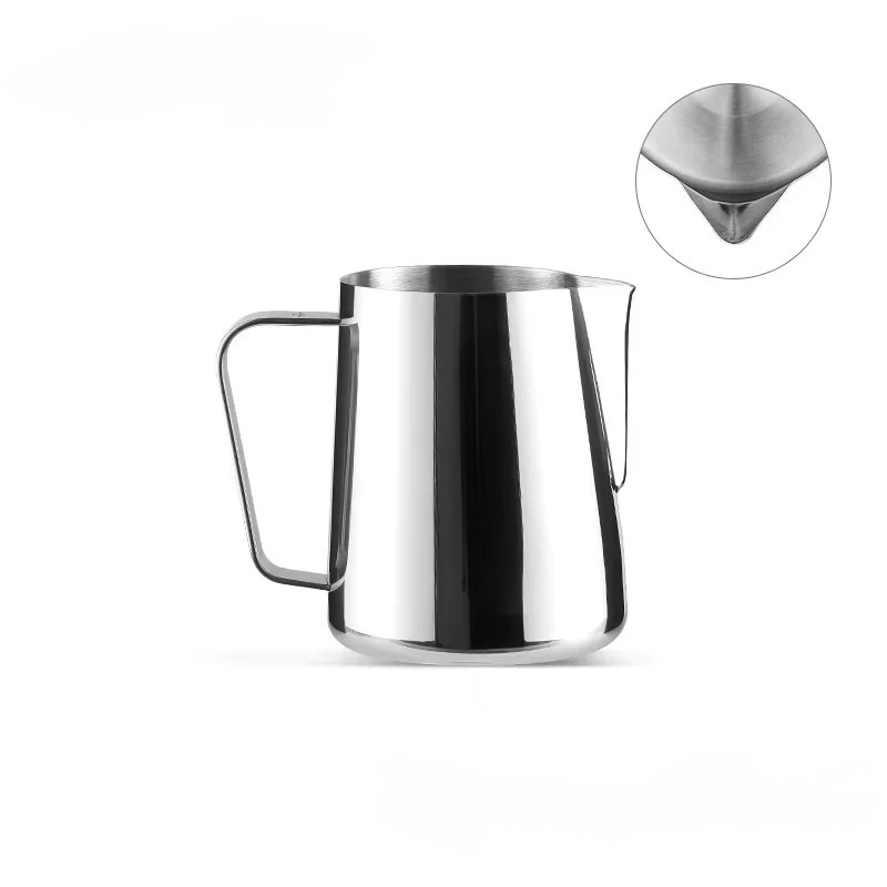 600ml Stainless Steel Milk Frothing Pitcher Black Finish Latte Art Jug