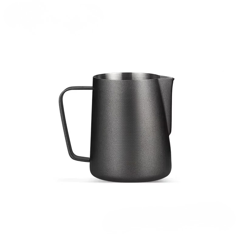 600ml Stainless Steel Milk Frothing Pitcher Black Finish Latte Art Jug