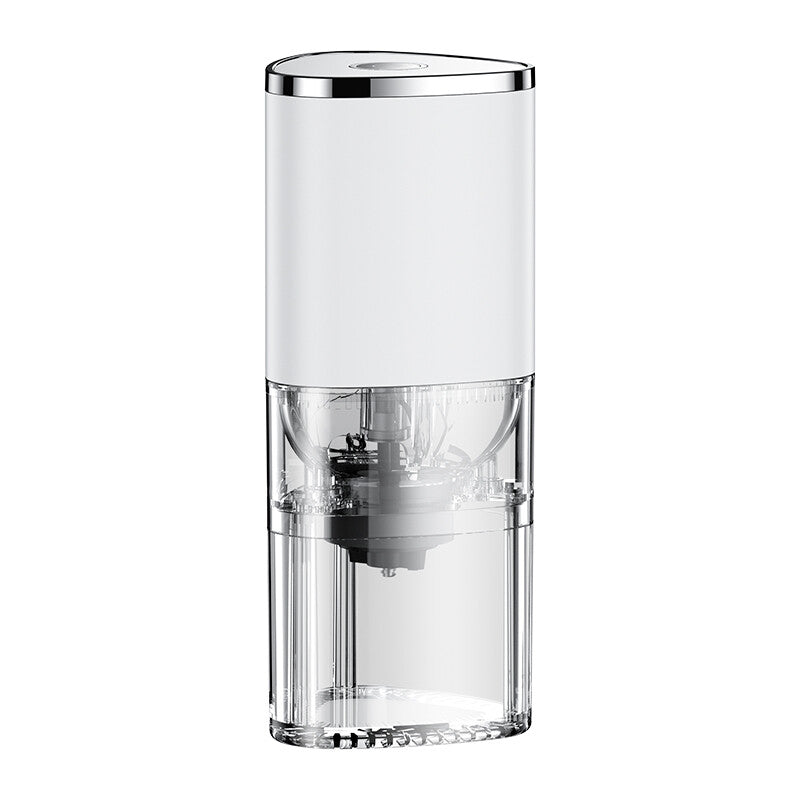Electric Coffee Grinder Portable Rechargeable USB Type C Ceramic Burr Grinder - White